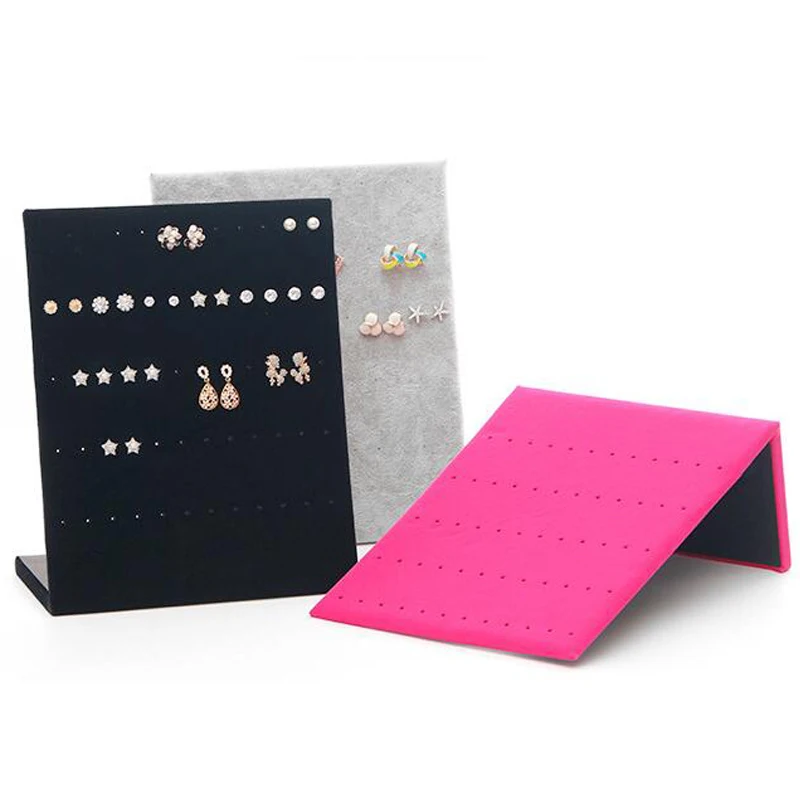 Woman Earrings Jewelry Box Earrings Jewelry Display Stud Necklace Pendant Storage Showcase Rack case Board Gift Whosale Price
