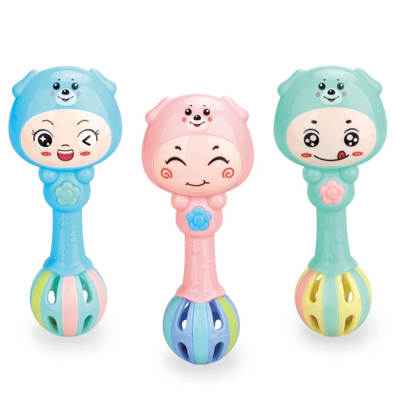 Baby Dier Hand Bell Rammelaar Zachte Rammelaar Speelgoed Pasgeboren Rammelaar Mobiles Baby Speelgoed Schattige Pluche Bebe Speelgoed 0-12 maanden Kerstcadeau