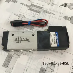 2 Positions 5 Ports Pneumatic Control Valve KOGANEI Solenoid Valve 180-4E1-83-PSL AC220V DC24V