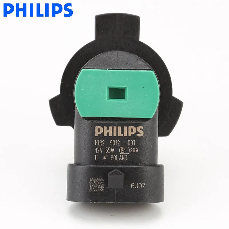 Philips 9012 HIR2 12V 55W PX22d Standard Auto Headlight Halogen DRL Car Original Lamp ECE Approve 9012C1, 1X