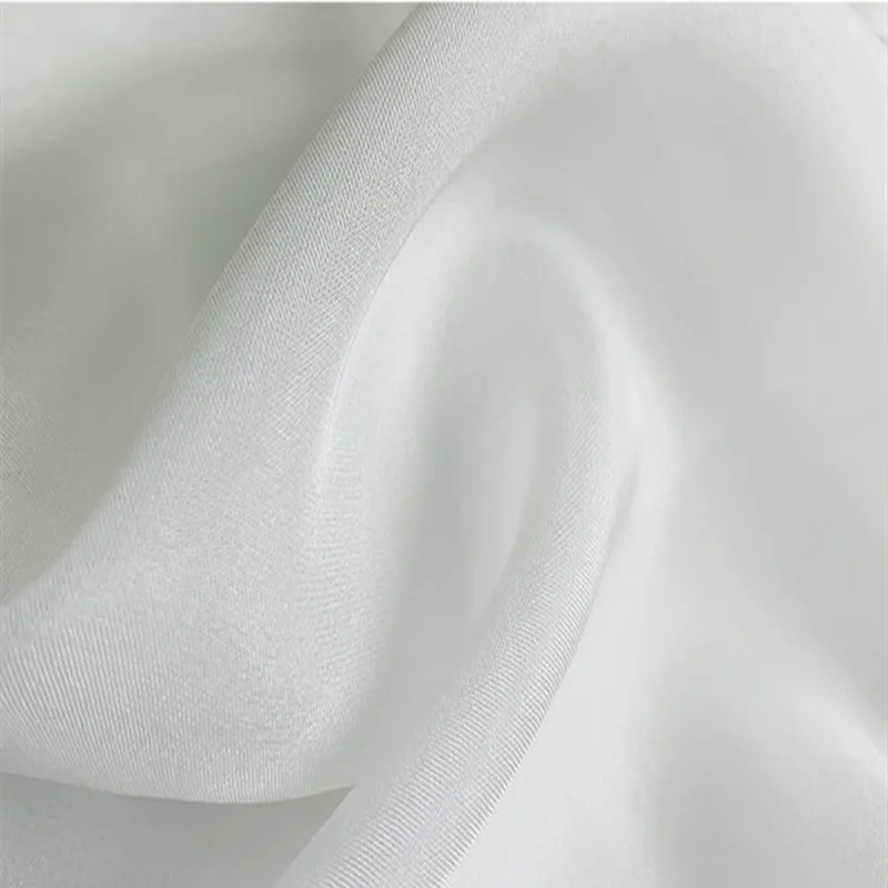 100 Meters 6 Mm Chiffon Fabric 100% Mulberry Silk 140 Cm Width 26 Gsm Natural Silk Off White Color Small Wholesale