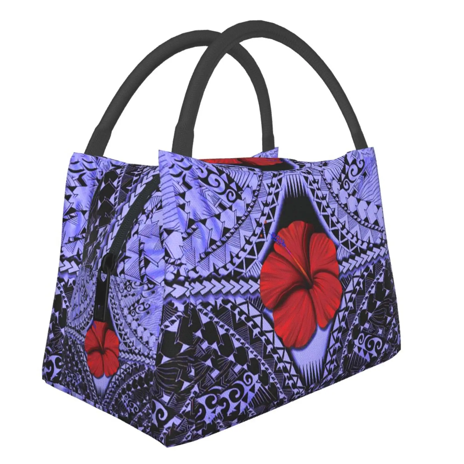 

NOISYDESIGNS Lunch Bags Samoan Hibiscus Polynesian Women Portable Functional Insulated Thermal Food Picnic Kids Cooler Box Tote