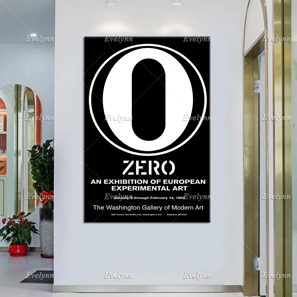 Exhibition Poster Zero An Exhibition Of European Experimental Art 1965 By Vorlass Heinz Mack Home Decor Prints Wall Art Canvas