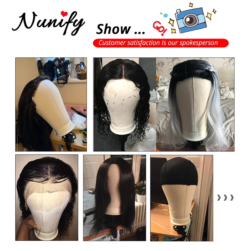 Nunify หัวโดมผ้าใบวิกผมและ Stand Mannequin หัวขาตั้งกล้องวิกผมหัวขาตั้ง Dummy สำหรับหมวกจอแสดงผล