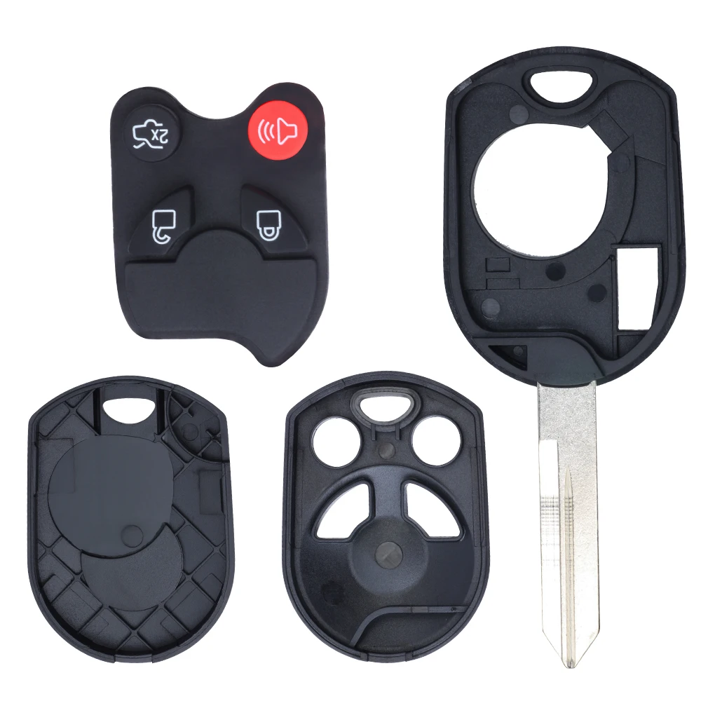 DIYKEY – coque de clé télécommande à 3 ou 4 boutons, pour Ford Escape c-max Focus Fiesta Transit Connect 2011 – 2016 OUCD60022
