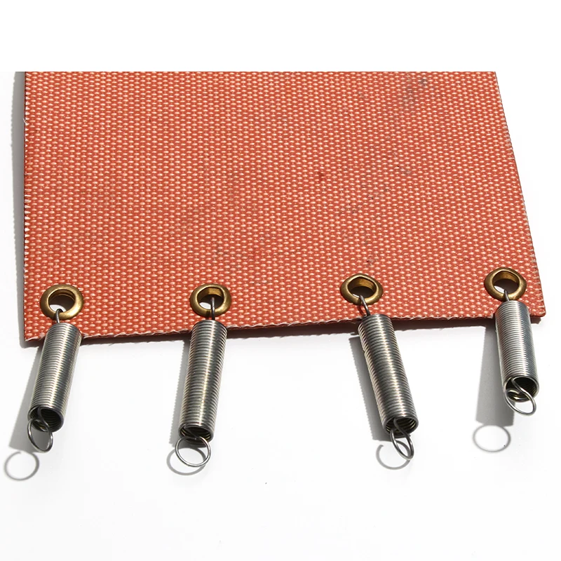 Silicone Heater Pad Heatbed 280x280mm 300X300mm 310x310mm with Spring and Hole Fuel Filter Heat Fiberglass Insulation