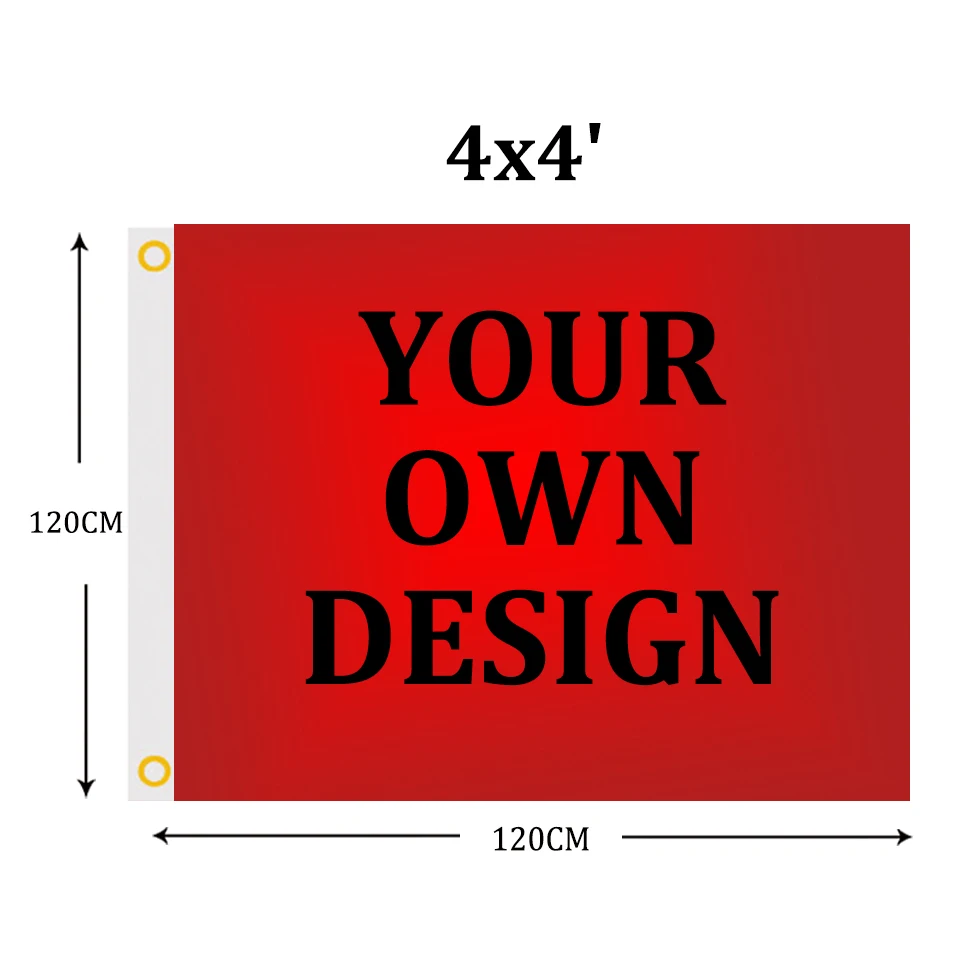 Custom Flag 4x4ft Square Banner Hanging Home Decoration Wall Rock Music Posters Fans Polyester Indoor Outdoor Dropshipping