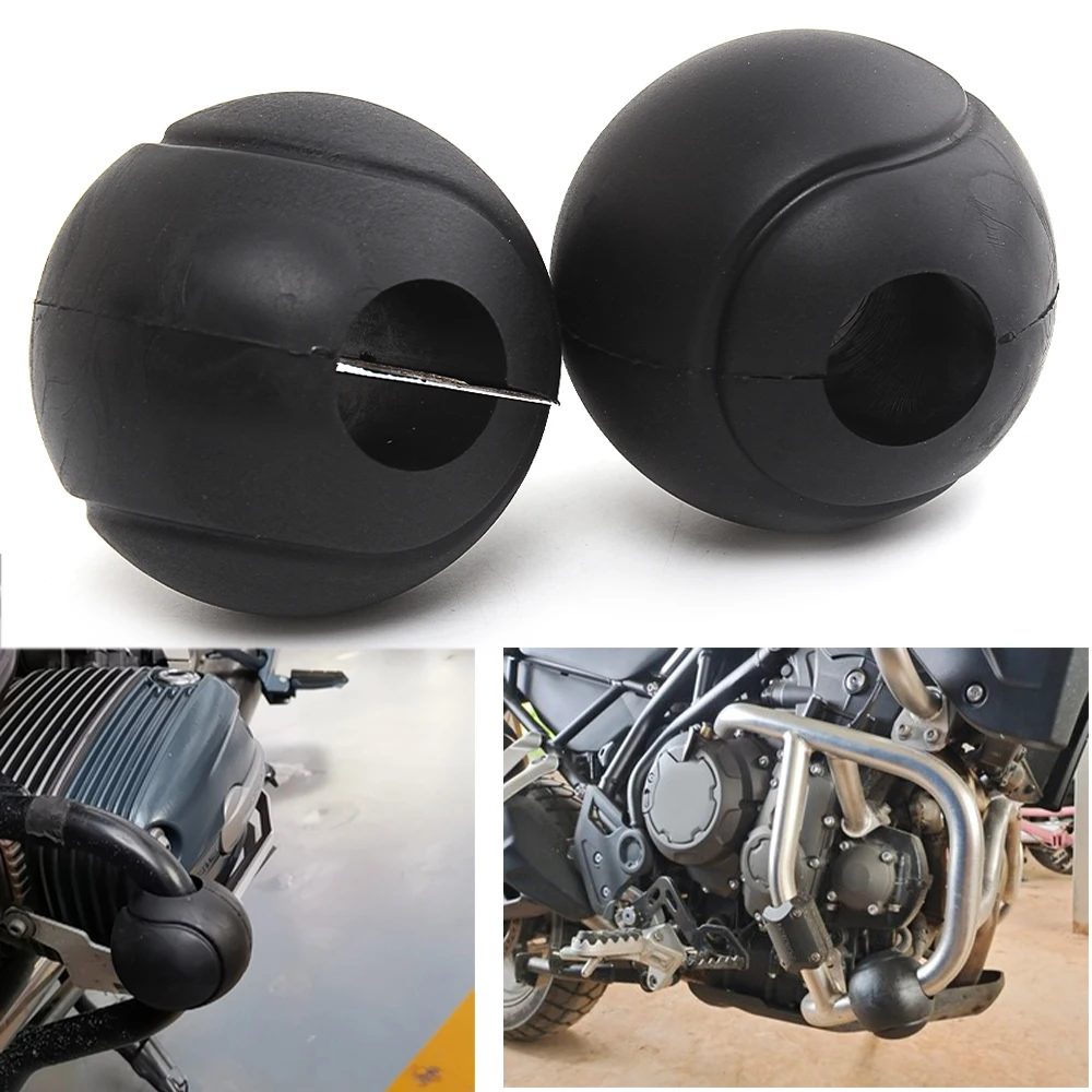 

Motorcycle 22-32mm Tube Bars Anti Fall Crash Bar Guard Ball Frame Slider Rubber Protector For Harley Honda Suzuki Accessories