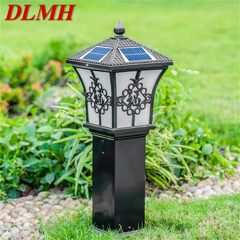 

DLMH Outdoor Solar Lawn Lights Retro Garden Lamp LED Waterproof IP65 Home Decorative for Villa Duplex