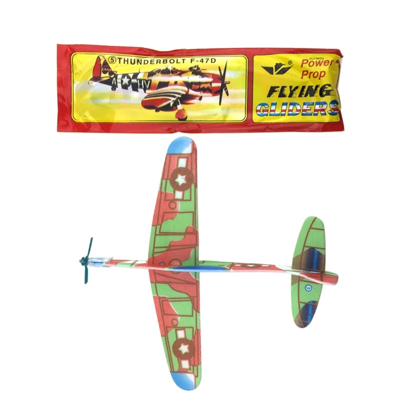 12Pcs DIY Hand Throw Aircraft Flying Glider Toy Planes Airplane Made Of Foam Plast Party Bag Fillers Children Kids Toy Game