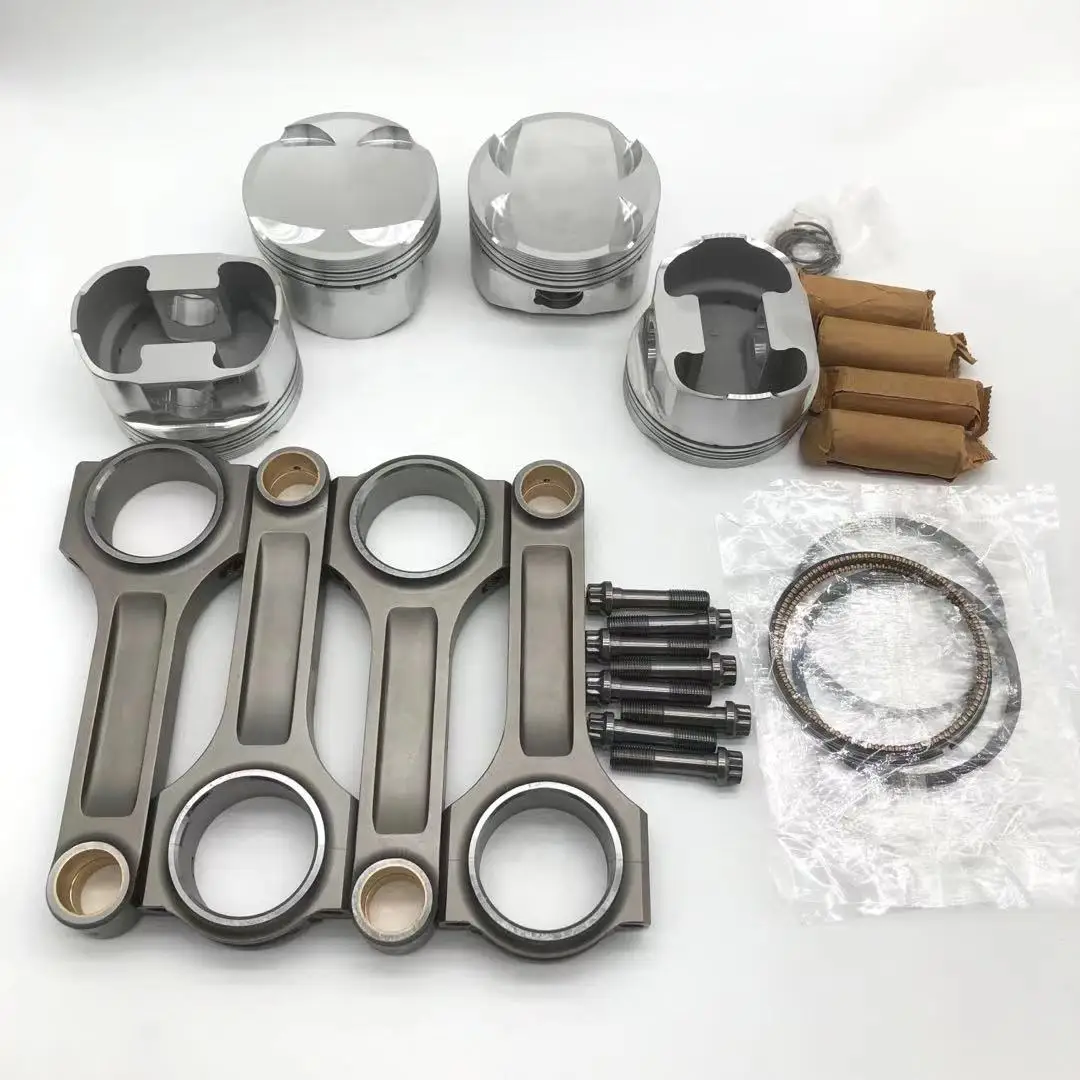 

Forged Piston Forged Conrod kit For Mitsubishi 4G63 EVO CR 9:1 86mm 22mm pin 150mm 48mm