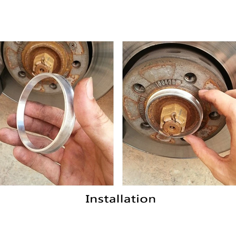 Aluminum Alloy Wheel Hub Center Ring Car Wheel Bore Collar OD 66.6 to ID 57.1 60.1-54.1 65.1-63.3 67.1-66.1 73.1-56.1 75.1-72.6