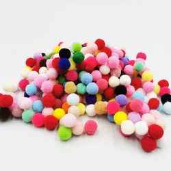 300 Uds. Mini pompón de 10mm, pompones multicolores suaves, bola de peluche esponjosa, juguetes para niños, decoración navideña hecha a mano, accesorios para manualidades de costura