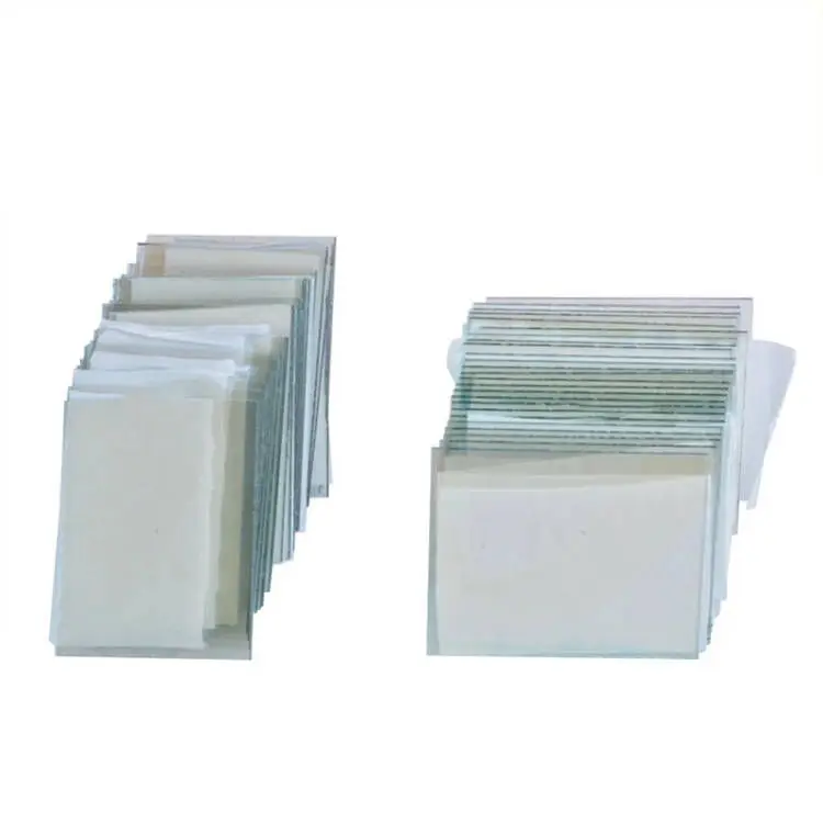 50x50x2.2 مللي متر 25 قطعة مختبر الزجاج الشفاف موصل الفلور Doped القصدير أكسيد (FTO) الزجاج المطلي