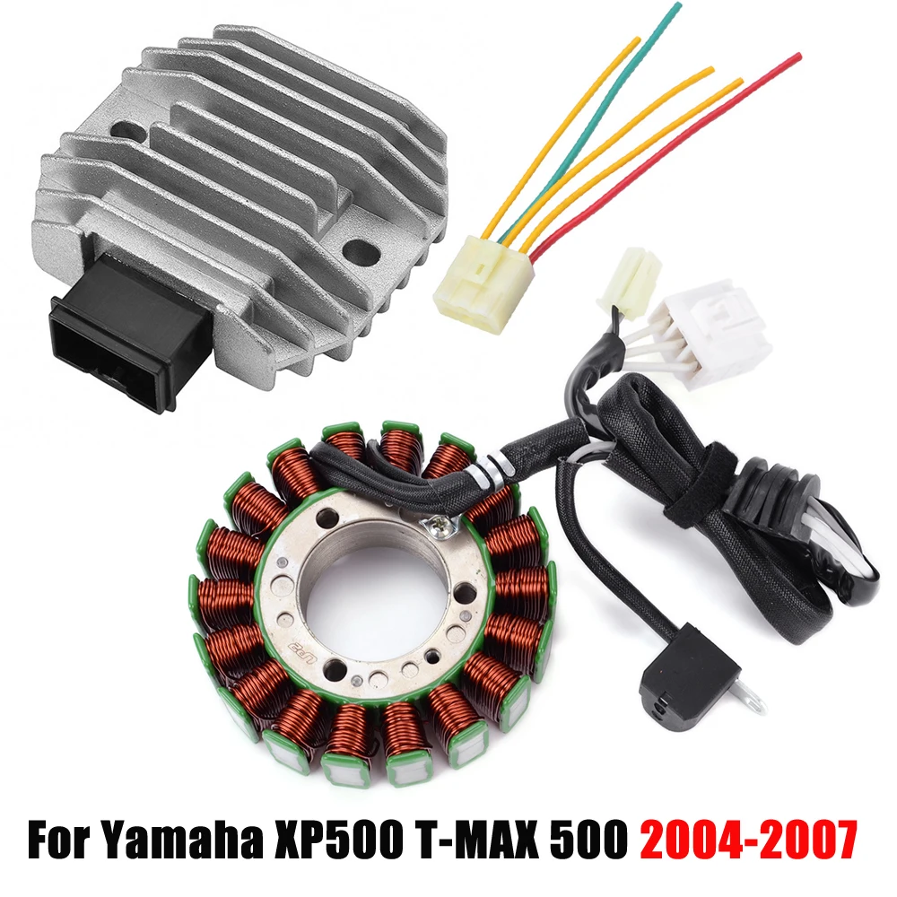 

2004 2005 2006 2007 Regulator Rectifier Engine Stator coil For Yamaha XP500 XP T-MAX TMAX T MAX 500 TMAX500 2004-2007