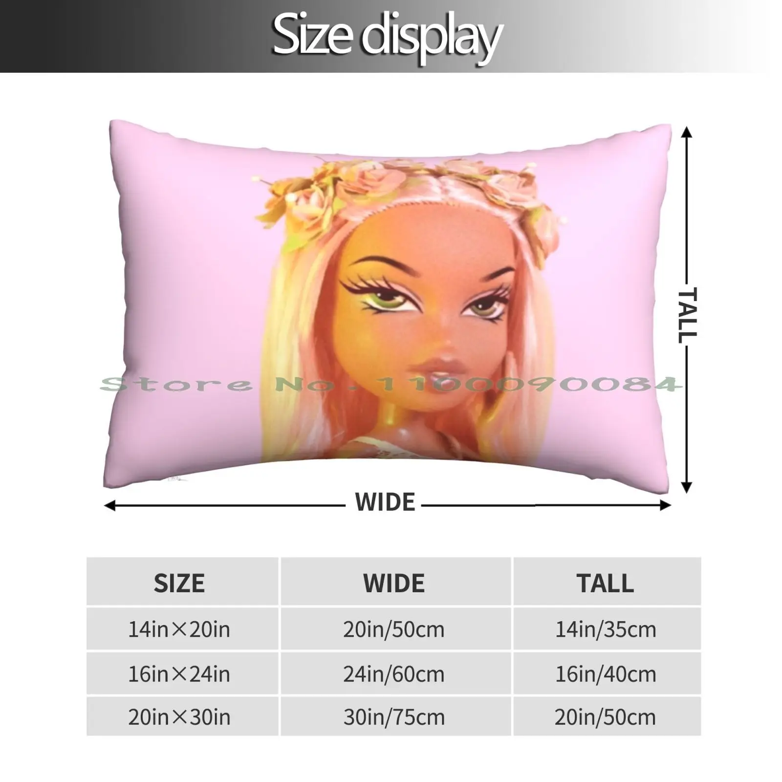 Ethereal Bratz Doll Pillow Case 20x30 50*75 Sofa Bedroom Shinee World Shawol Korean Pop Kpop Peek Onew Lee Jinki Kim Jonghyun