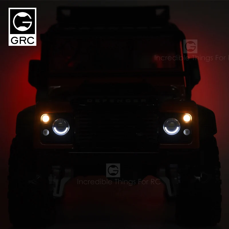 GRC 4-Channel Wireless SMD LED Control System Bluetooth connection Light For TRX-4 Defender Upgrade Option Parts #G150PD