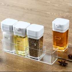 Household kitchen soy sauce seasoning bottle set leakproof oil pot plastic small cruet spice jar salt and pepper tank mx9171458