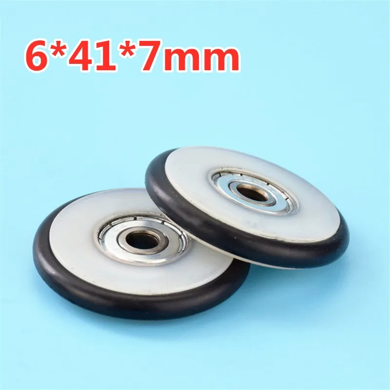 1PC 6*41*7mm Buna-N Rubber O Rubber Ring 626 Bearing Moving Pulley Rubber Roller Mute Elasticity