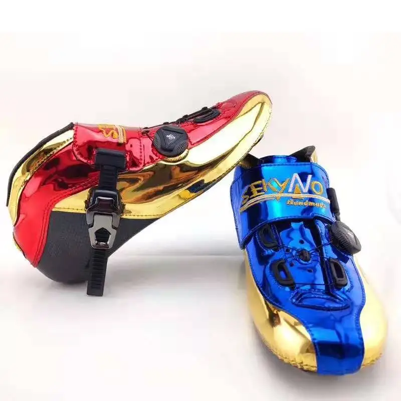 New Arrival knob rotate spinner carbon fiber skating boot knob button shoelace dual lock system professional inline speed shoes