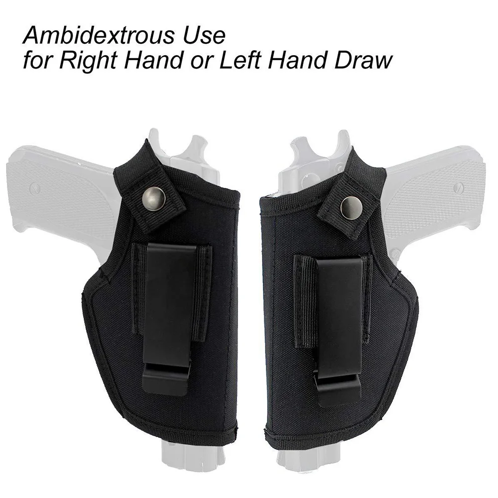 

Tactical Gun Holster Metal Clip IWB OWB Concealed Carry Holster Right Left Hand Airsoft Glock Handguns Holder Hunting Bag