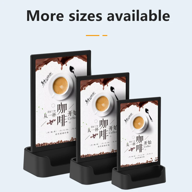 1 Pcs A5 Multifunctional Price Display Stand High-End Restaurant Commercial Office A4 Display Stand Vertical Catalog Table Sign
