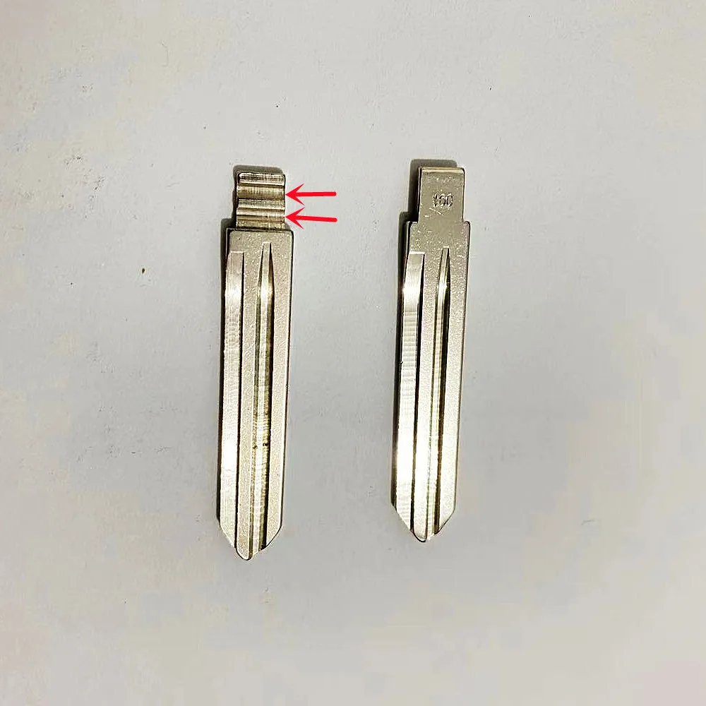 Keychannel 10PCS Original HY15 Car Key Blade 100# Double Pin Flip Blank For Kia K2 Replacement Flip Remote Blade Locksmith Tool
