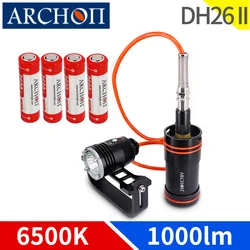 DH26 II 72h diving light handheld canister flashlight waterproof 100m dive video fill light Outdoor dive adventure strobe lamp