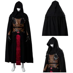 (In Stock) Darth Revan Costume Cosplay Black Cape Uniform Full Set Outfit Custom Made Halloween Costumes