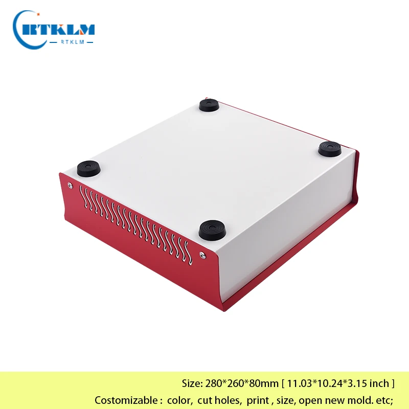 Iron project box DIY junction box Power control instrument enclosure iron electronic metal distribution box 280*260*80mm