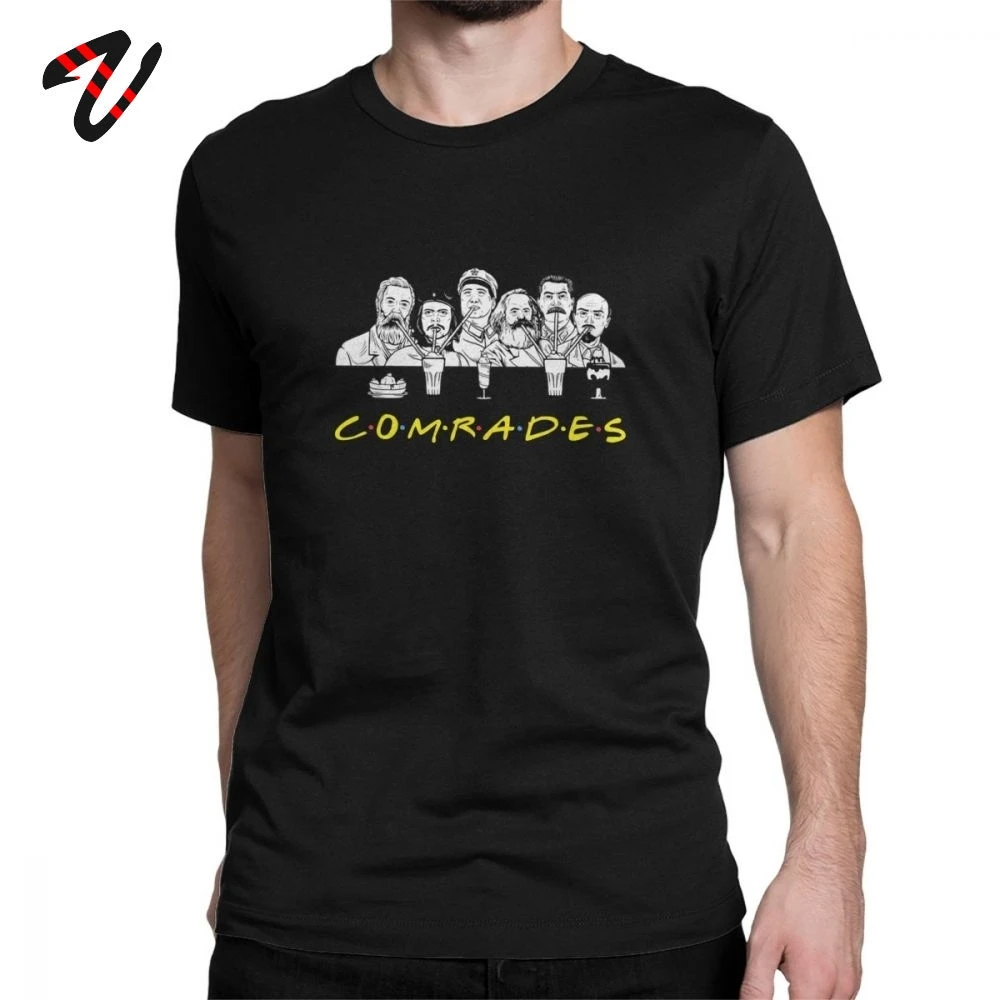 Summer T-Shirt Communist Friends Men T Shirt Comrades Marxism Marx Engels Lenin Stalin and Mao Zedong Clothes Vintage Tees 2019