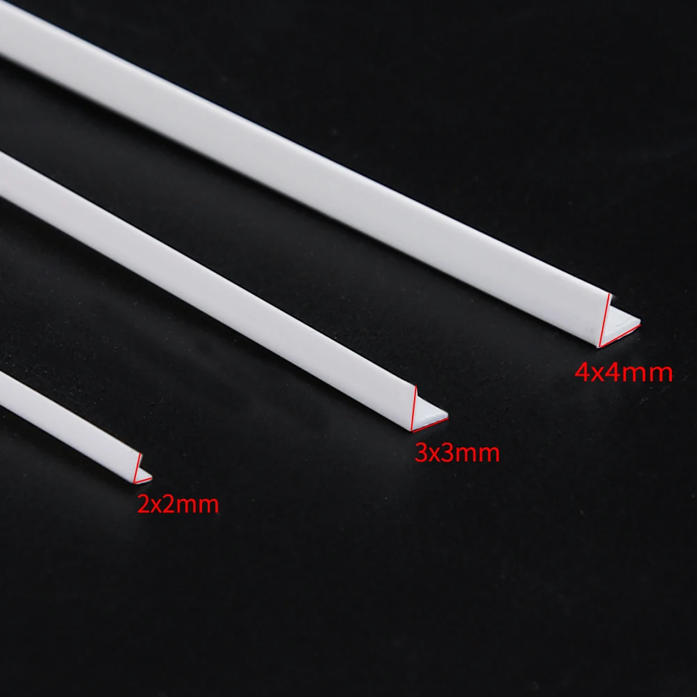 50PCS/100PCS 2-4mm ABS Tube Rod L Rod Diy Model Mini Plastic Tube Rod Material Architectural Model Layout Making