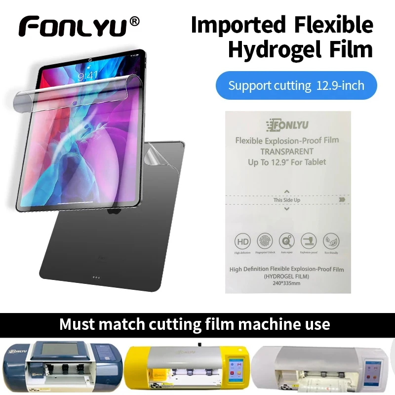 

20pc Hydrogel Film For iPad pro 11 10.5 9.7 12.9 10.2 Tablets Up To 13 inches Front Screen Protector Devia Jiutu Rockspace Sheet