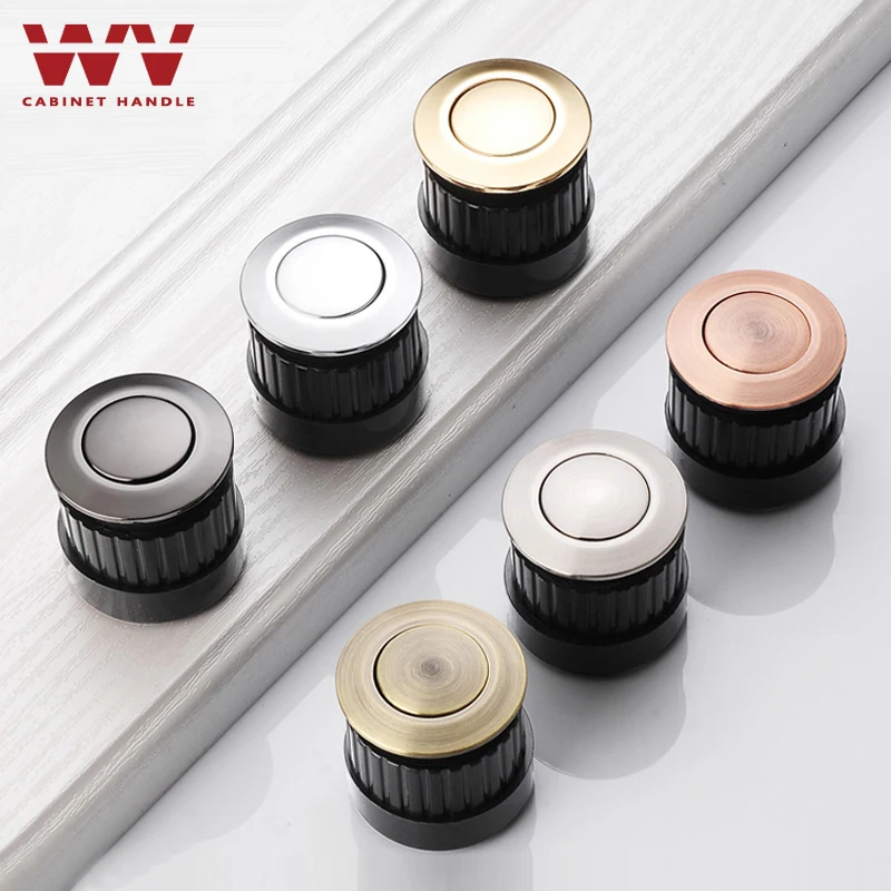 WV Hidden Embedded Furniture Handles Kitchen Closet Adjustable Shake Knobs Invisible Handles Pulls Knobs Cabinet Door Handles