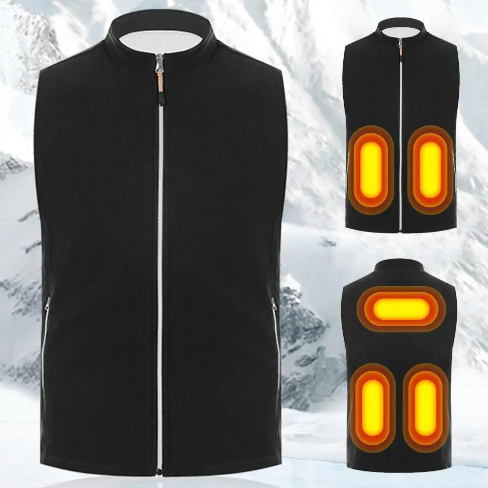 

Heating Vest Unisex Winter Warm Sleeveless USB Heating Vest Outdoor Cold-proof Waistcoat