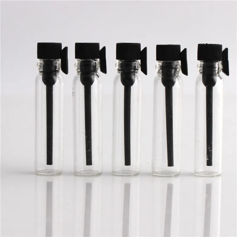 50pcs 1ml/2ml/3ml Empty Mini Glass Perfume Small Sample Vials Perfume Bottle Laboratory Liquid Fragrance Test Tube Trial Bottle