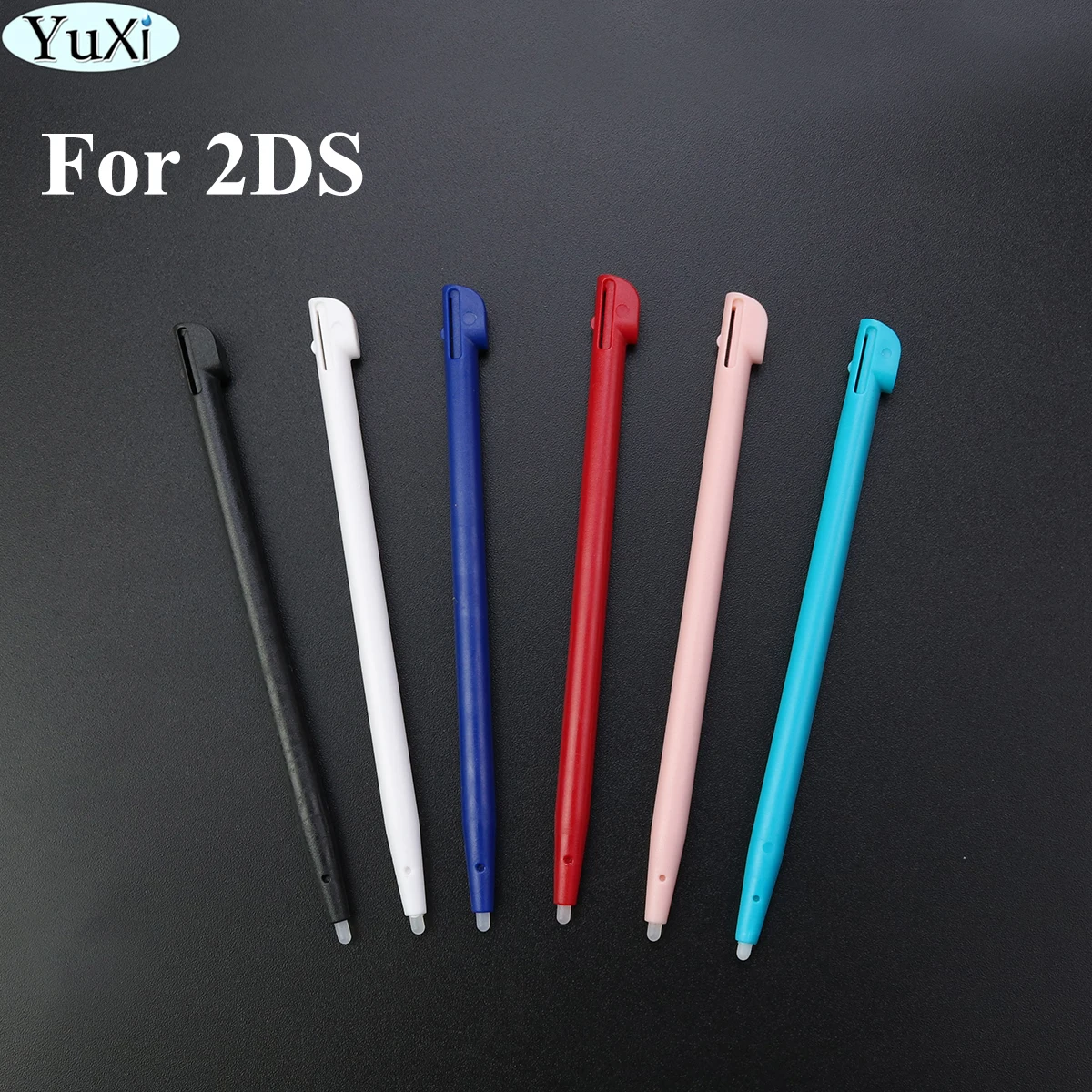 YuXi 6Color Touch Pen Touchscreen Pencil for 2DS Slots Hard Plastic Stylus pen for Nintend 2DS Console Game Accessories