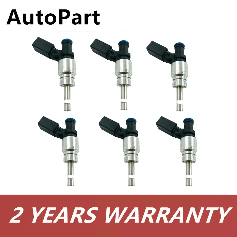 

6PCS Engine Fuel Injector Fuel Injector Set For Audi 3.2 5.2 FSI A4 A6 S6 S8 06E906036C 06E 906 036 C 06E906036F 06E906036E