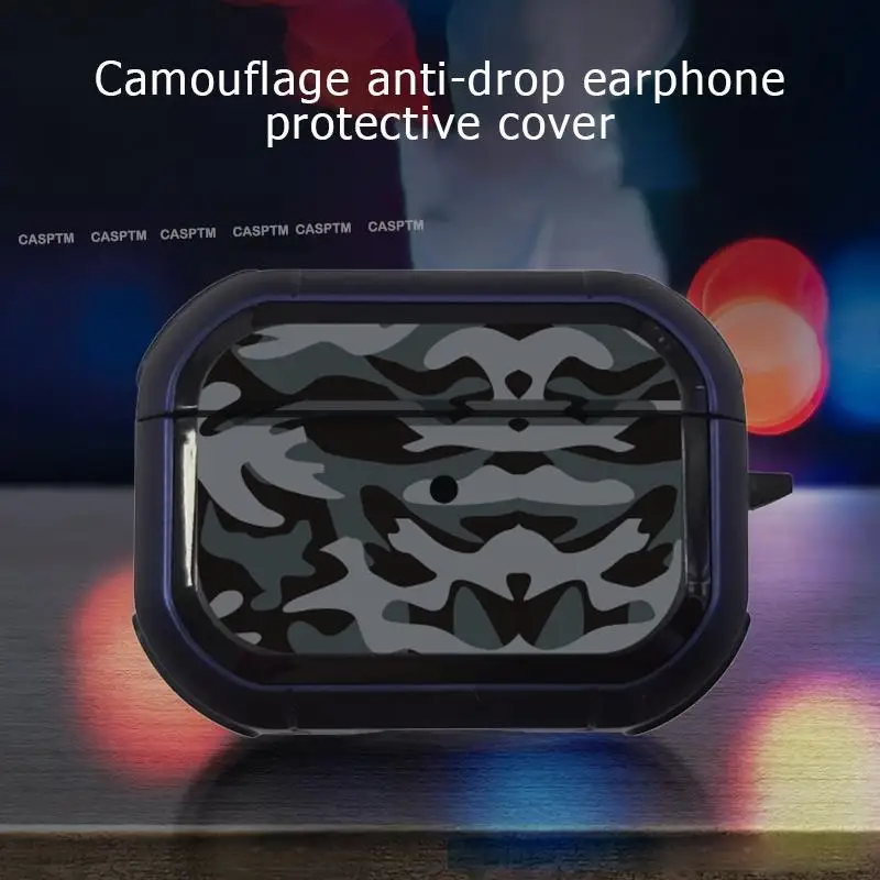 For Airpods Pro 2 Case 2022 Camouflage Armour Headphone Cover Headset Earphone Case For Apple Air Pod 3 Pro 2nd Generation USB C