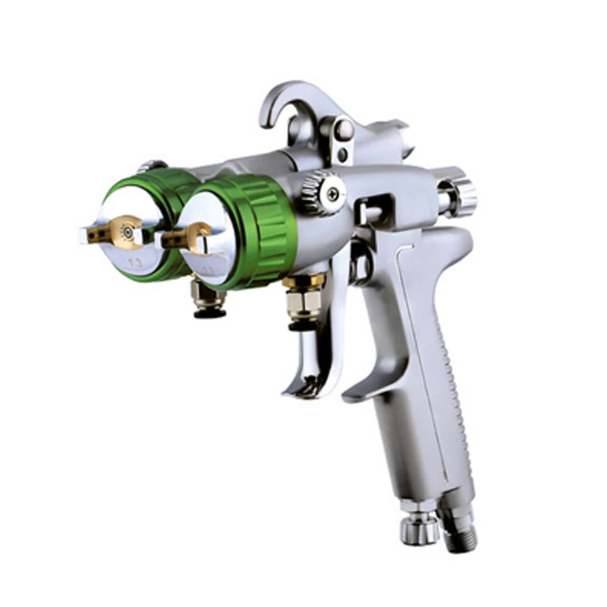 

PT-29 Double-headed Pneumatic Sprayer Double Nozzle Air Paint Gun Pressure Feed Sprayer Spray Gun 8-12cfm 1000ml 4.0MPa 1.3mm