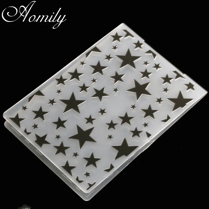 New Arrival 3D Embossing Folder Transparent Embossing Plastic Plates Design For DIY Paper Cutting Dies Scrapbooking 10.5x14.5cm