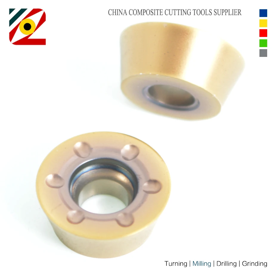 10 PZ RDKT RDKT10T3 RDKT1204 MOW R5 R6 Lavorazione In Acciaio Inox CNC Inserto In Metallo Duro Fresa