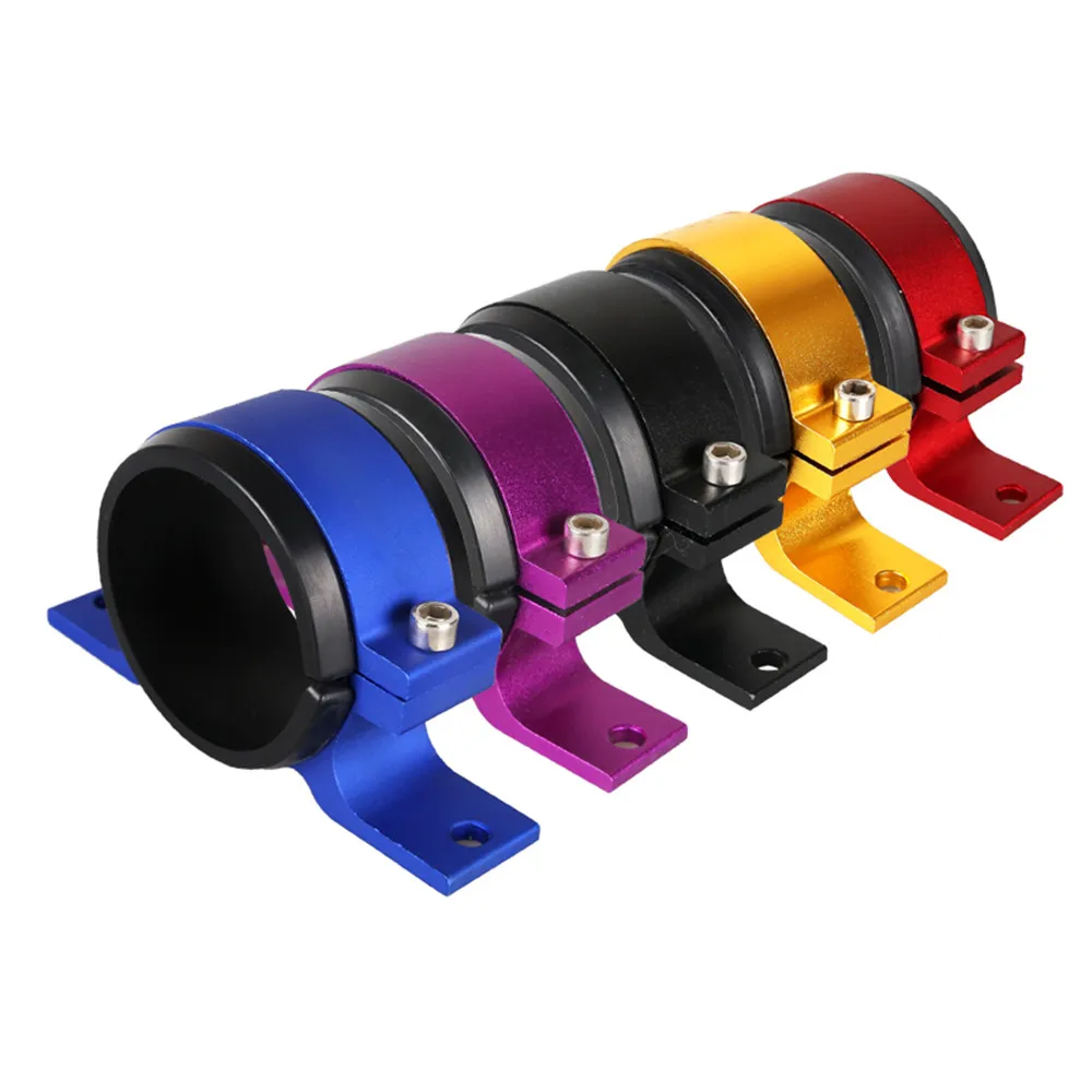 60MM Fuel Pump Bracket Aluminum Single Fuel Filter Bracket Black Silver Blue Red Purple