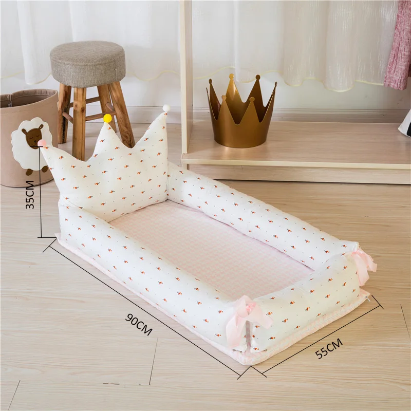 Baby Crib Portable Anti-pressure Infant Travel Nest Bed Foldable Bionic Bed for Newborns Baby Bed Bassinet Bumper Baby Playpen