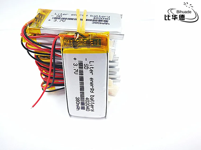 Polymer lithium battery 3.7 V, 402040 042040 380mah can be customized wholesale CE FCC ROHS MSDS quality certification