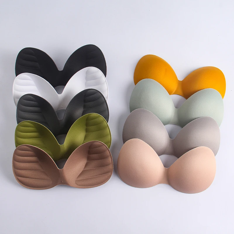 1 คู่ใหม่มาถึงร่างกายออกแบบติดตั้งผู้หญิงชุดว่ายน้ำฟองน้ำPadใส่Breast Bra Pad Push Up Padded Insertsหน้าอกที่มองไม่เห็นPad