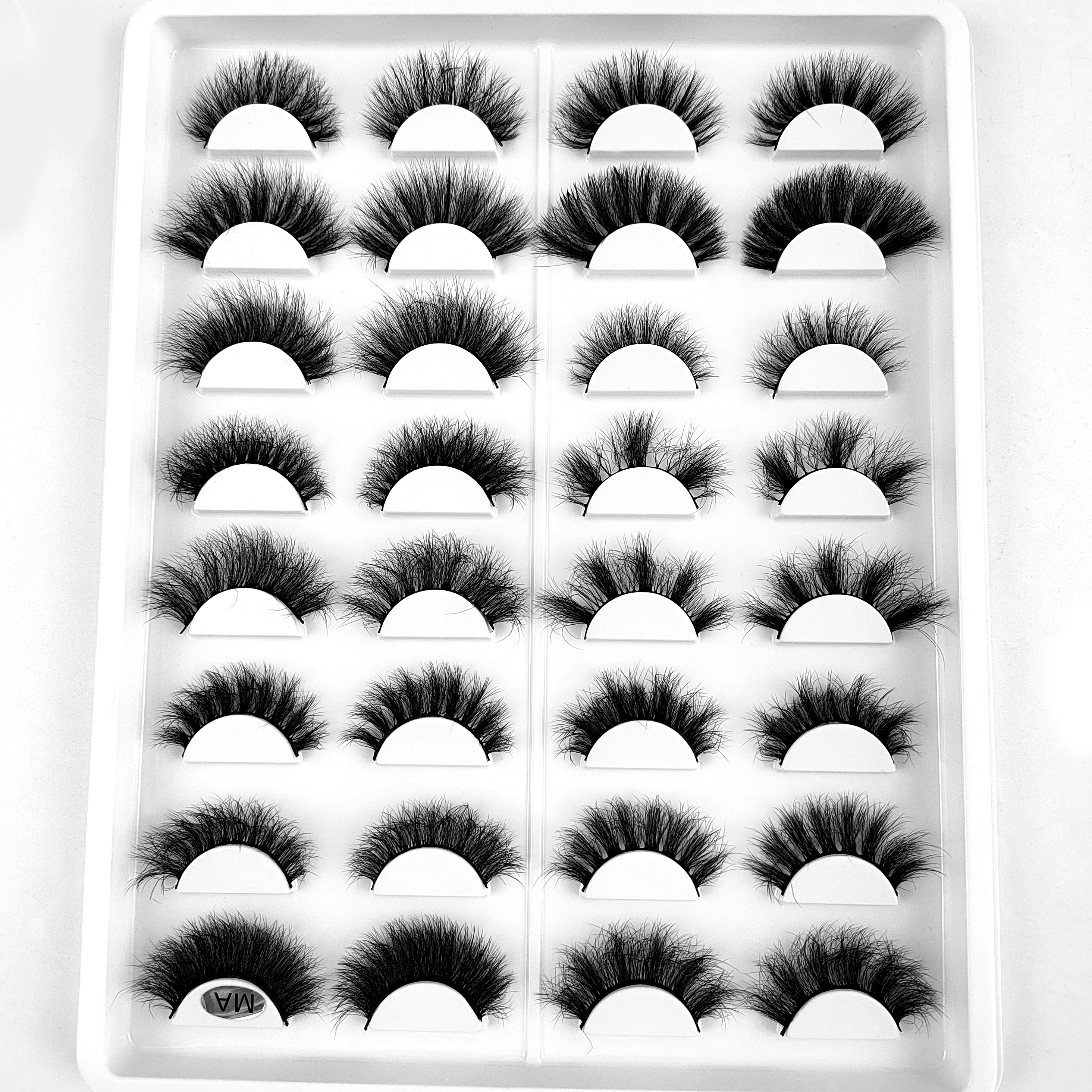 16PaIrs3D Makeup Mink Lashes 8-25mm False Eyelashes Volume Natural Fluffy Reusable Soft Eyelash Extension 3D Mink Eyelashes cils