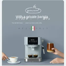 Small Italian Coffee Machine Home Full Semi-automatic Small Steam High-Pressure Extraction Milk Bubble Fancy Coffee