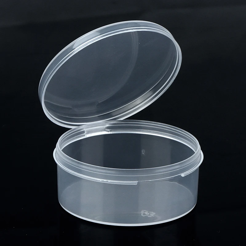 1/2/3/4PCS Round Clear Plastic Containers Beads Crafts Jewelry Display Storage Boxes Coins Case 5.9*2.6cm