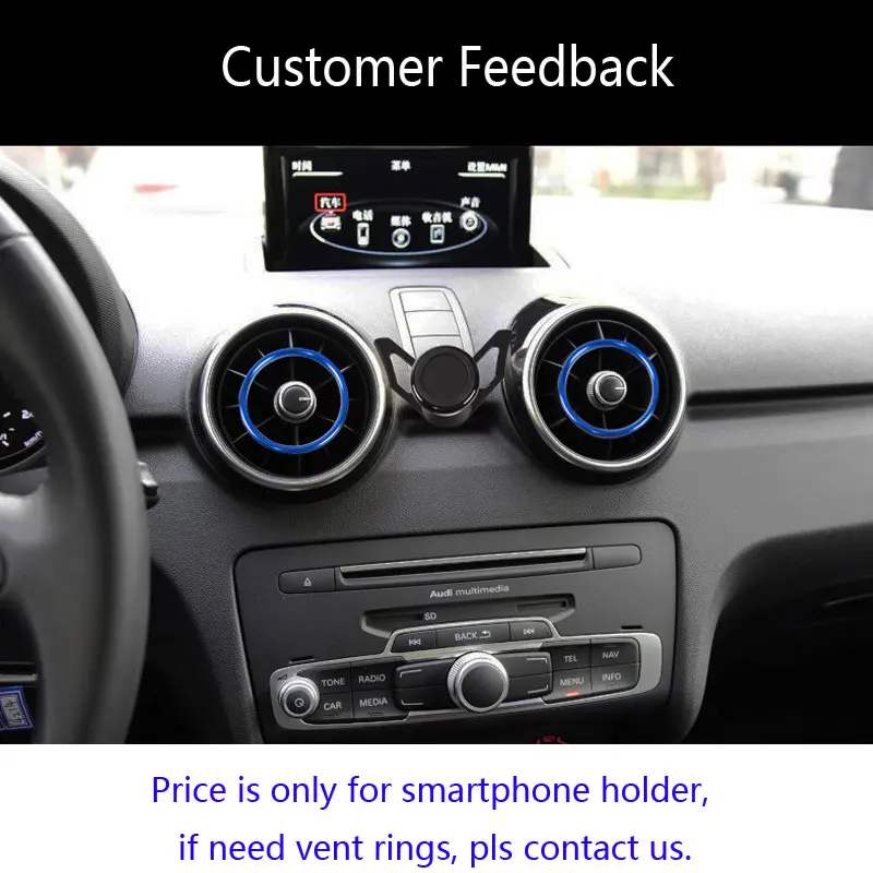 Magnetic Car Holder For Phone For Audi A1 Gravity Air Vent Clip Mount Mobile Cell Stand Smartphone GPS Support Universal